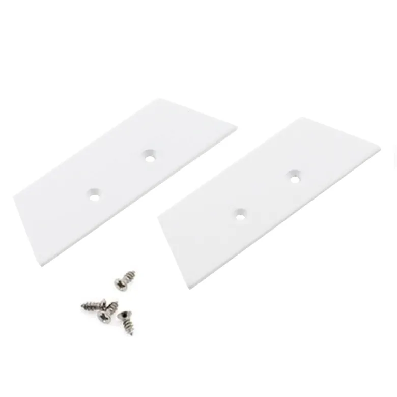 KIT - Perfil aluminio WALL 75mm para tiras LED, 1 metro, blanco