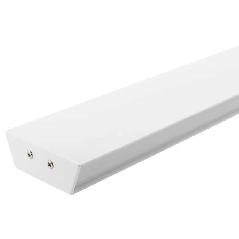 KIT - Perfil aluminio WALL 75mm para tiras LED, 2 metros, blanco