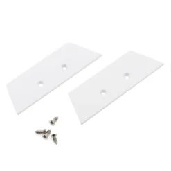 KIT - Perfil aluminio WALL 75mm para tiras LED, 2 metros, blanco