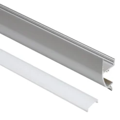 KIT - Perfil aluminio WALL UP para tiras LED, 1 metro