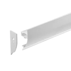 KIT - Perfil aluminio WALL UP para tiras LED, 2 metros