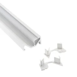 Kit Perfil aluminio WARE para tiras LED, 1 metro