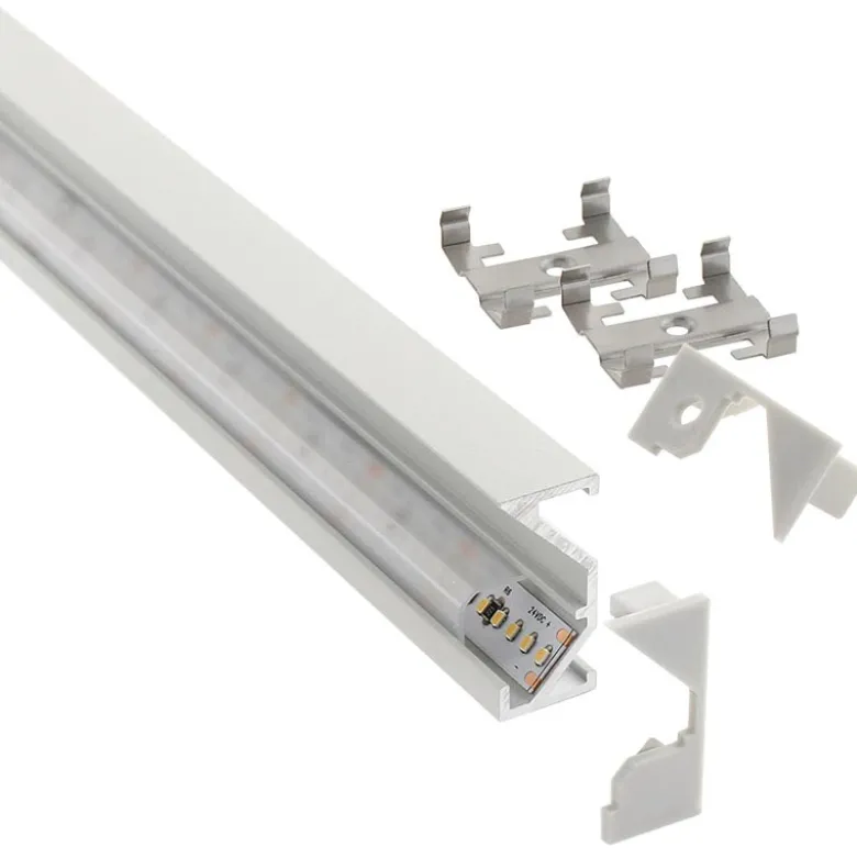 Kit Perfil aluminio WARE para tiras LED, 2 metros