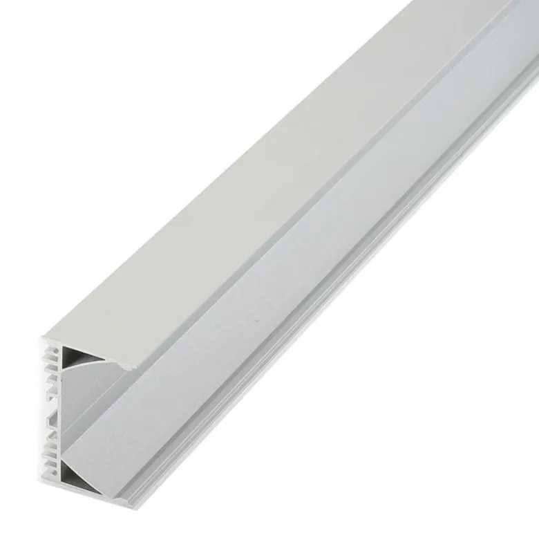 KIT - Perfil aluminio ZAK para tiras LED, 2 metros