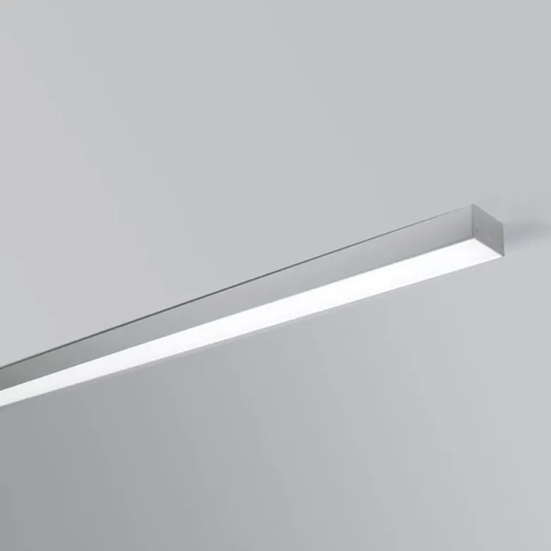 KIT - Perfil aluminio ZAKY para tiras LED, 1 metro