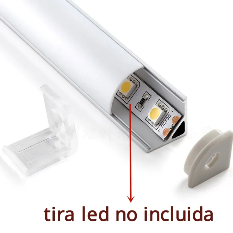 Kit Perfil de Esquina KORK-mini (2m, Blanco)