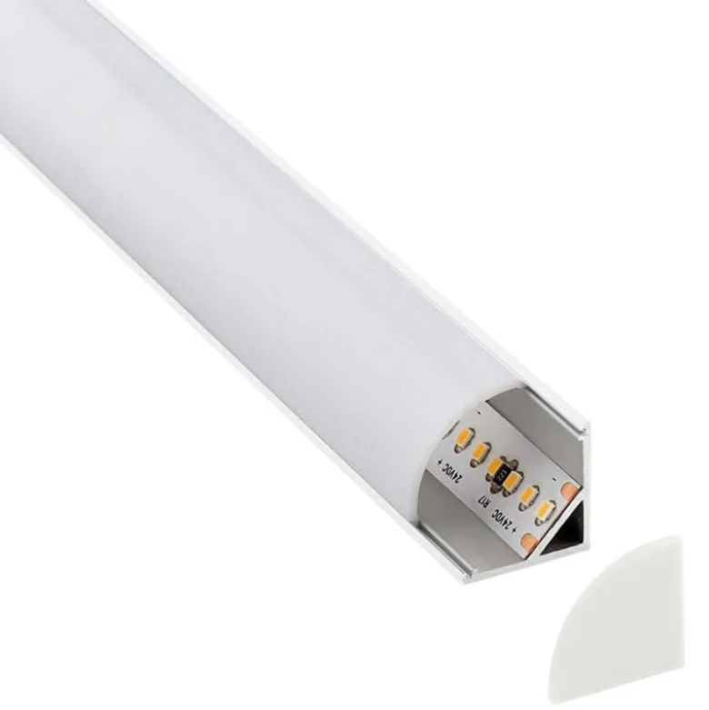 Kit Perfil de Esquina KORK-mini (2m, Blanco)
