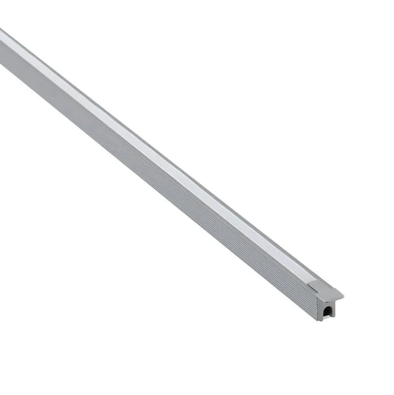 KIT - Perfil DOD con cubierta de silicona para tiras LED, 1 metro, gris