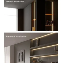 KIT - Perfil DOD con cubierta de silicona para tiras LED, 1 metro, gris