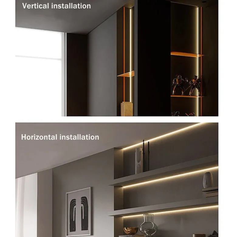 KIT - Perfil DOD con cubierta de silicona para tiras LED, 1 metro, gris