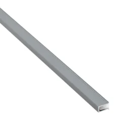KIT - Perfil DOD con cubierta de silicona para tiras LED, 2 metros, gris