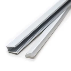 KIT - Perfil DOD con cubierta de silicona para tiras LED, 2 metros, gris