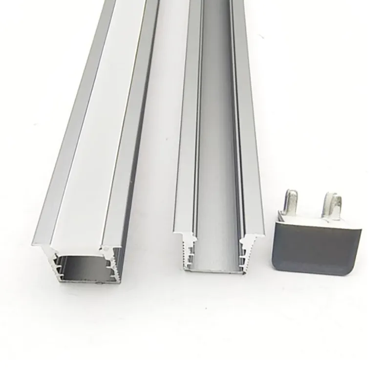 KIT - Perfil KYLO con cubierta de silicona para tiras LED, 1 metro, gris