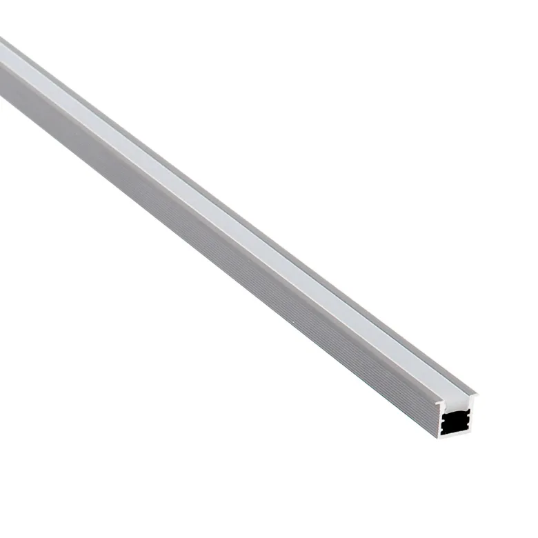 KIT - Perfil KYLO con cubierta de silicona para tiras LED, 1 metro, gris