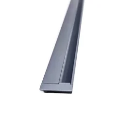 KIT - Perfil LOBOT con cubierta de silicona para tiras LED, 1 metro, gris