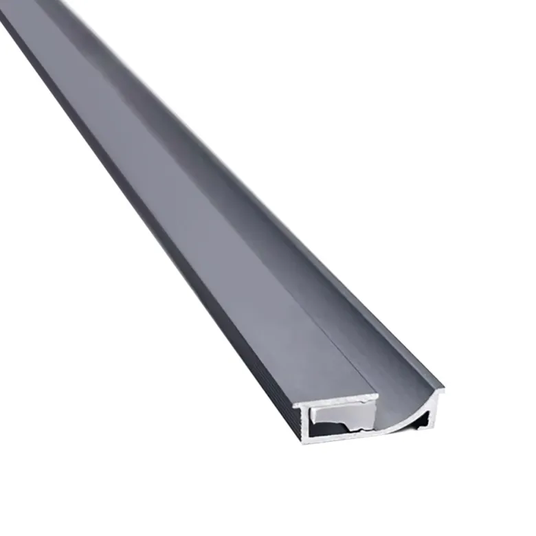 KIT - Perfil LOBOT con cubierta de silicona para tiras LED, 2 metros, gris