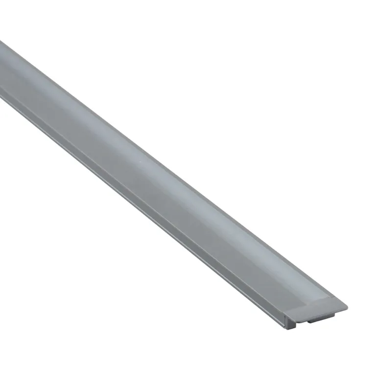 KIT - Perfil LOBOT con cubierta de silicona para tiras LED, 2 metros, gris