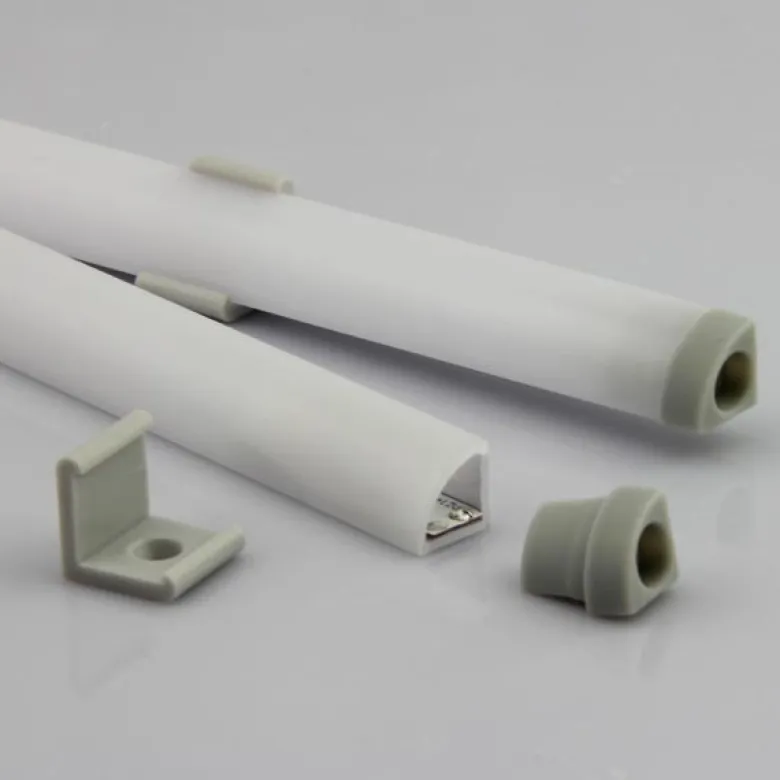 KIT - Perfil plástico ROD IP68 para tiras LED, 1 metro