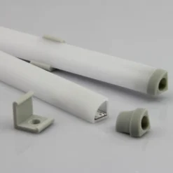 KIT - Perfil plástico ROD IP68 para tiras LED, 2 metros
