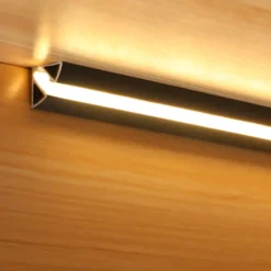 KIT - Perfil TORRA con cubierta de silicona para tiras LED, 1 metro, gris