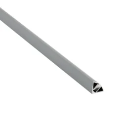 KIT - Perfil TORRA con cubierta de silicona para tiras LED, 2 metros, gris