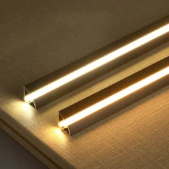 KIT - Perfil TORRA con cubierta de silicona para tiras LED, 2 metros, gris