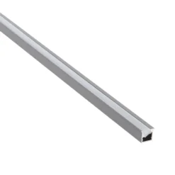 KIT - Perfil XIZOR con cubierta de silicona para tiras LED, 2 metros, gris