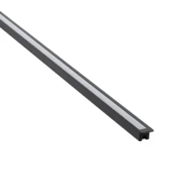 KIT - Perfil XIZOR con cubierta de silicona para tiras LED, 1 metro, negro
