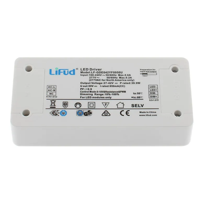 LED Driver LIFUD DC27-42V/44W/1050mA, Regulable 0-10V