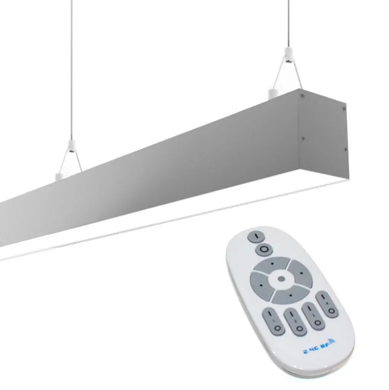 Lámpara colgante SERK DUAL, 28W, 120cm, regulable + mando
