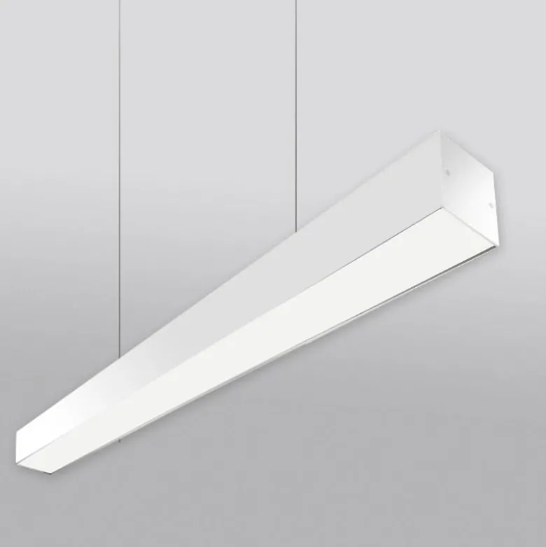 Lámpara colgante SERK, 70W, 200cm, DALI regulable, blanco