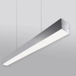 Lámpara colgante SERK, 70W, 200cm, DALI regulable, silver