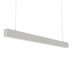 Lámpara colgante SERK, 70W, 200cm, DALI regulable, silver