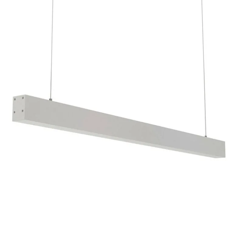Lámpara colgante SERK, 70W, 200cm, DALI regulable, silver