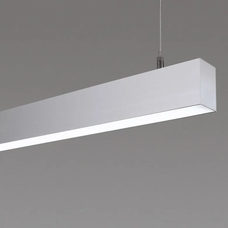 Lámpara colgante SERK, 70W, 200cm, DALI regulable, silver