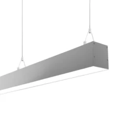 Lámpara colgante SERK, 70W, 200cm, DALI regulable, silver