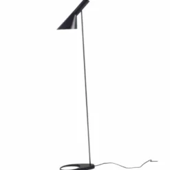 Lámpara Jacobsen de pie, réplica, Negro
