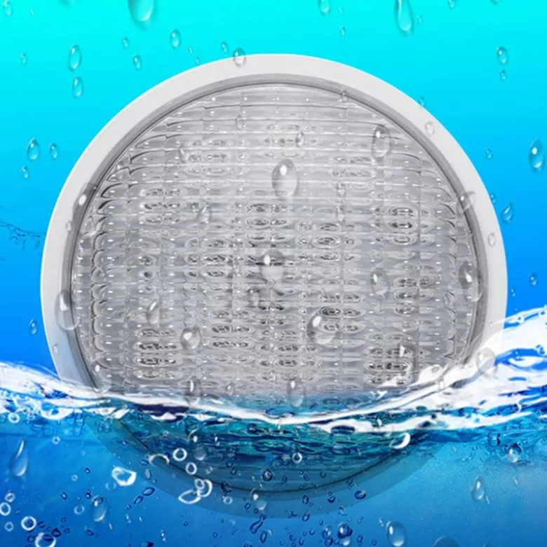 Lámpara LED PAR56 para piscinas, G53, 45W, Acero Inox.