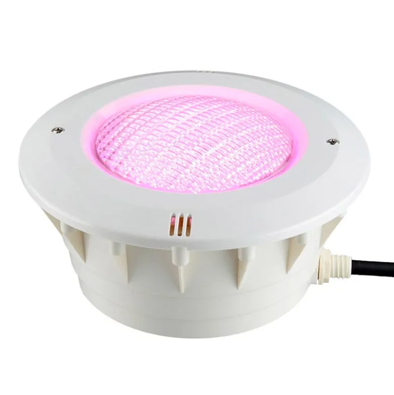 Lámpara LED PAR56 RGB para piscinas, G53, 45W, Acero inox.ext.