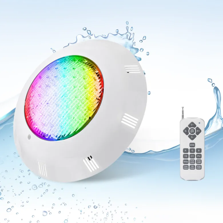Lámpara LED RGB+4000K para piscinas, 35W, Superficie