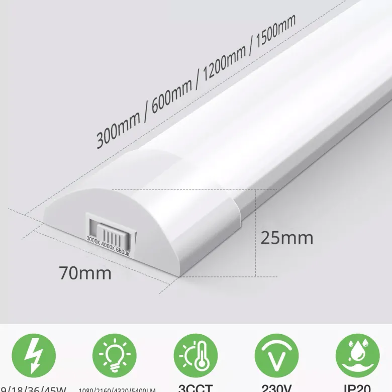 Luminaria Led de superficie SNOKE PRO, 18W, 60cm