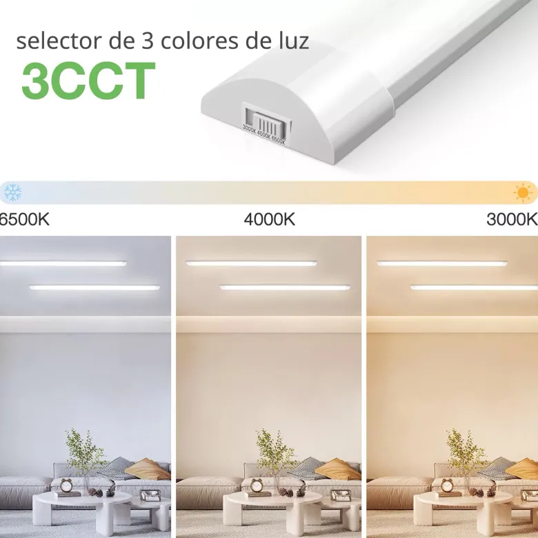 Luminaria Led de superficie SNOKE PRO, 18W, 60cm