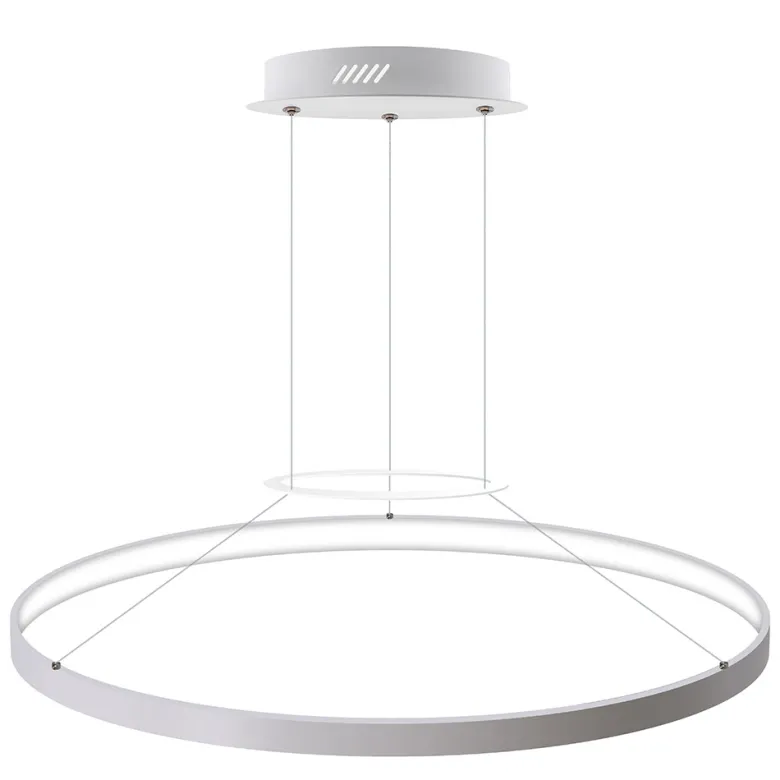 Luminaria superficie o suspendida CYCLE IN, 80W, blanco, Ø70cm