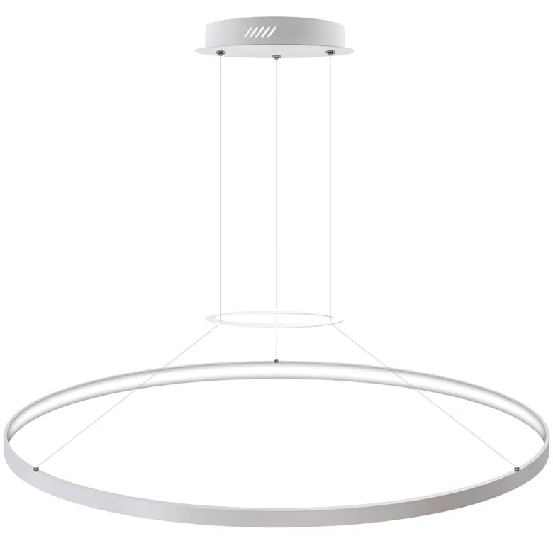 Luminaria superficie o suspendida CYCLE IN, 120W, blanco, Ø100cm