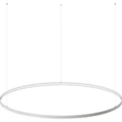 Luminaria superficie o suspendida CYCLE IN, 160W, blanco, Ø140cm