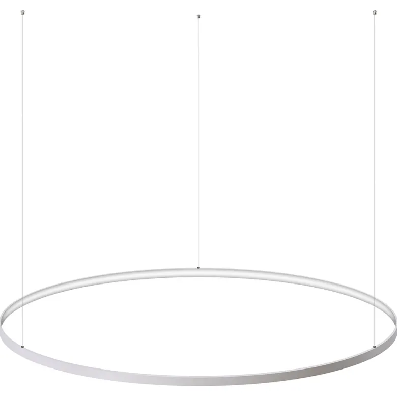 Luminaria superficie o suspendida CYCLE IN, 160W, blanco, Ø140cm