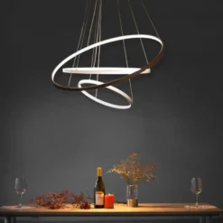 Luminaria superficie o suspendida CYCLE IN, 45W, antracita, Ø40cm