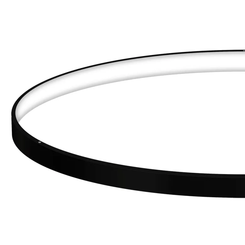 Luminaria superficie o suspendida CYCLE IN, 80W, antracita, Ø70cm