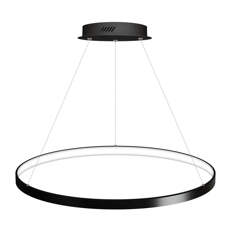 Luminaria superficie o suspendida CYCLE IN, 80W, antracita, Ø70cm