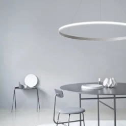 Luminaria superficie o suspendida CYCLE IN, 120W, antracita, Ø100cm